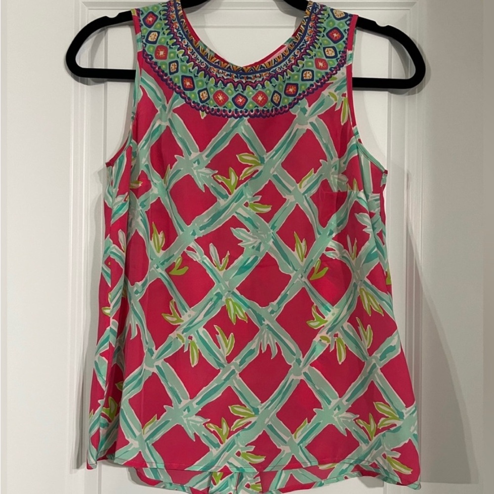 Lilly Pulitzer tank xs- Vibrant Pink Sleeveless
